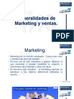 Generalidades de Marketing y Ventas