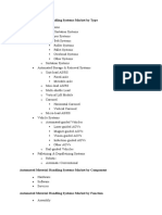 Automated Material Handling Systems Market by Type: o o o o o o o o o o o o