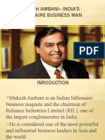 Mukesh Ambani - India's Billionaire Business Man