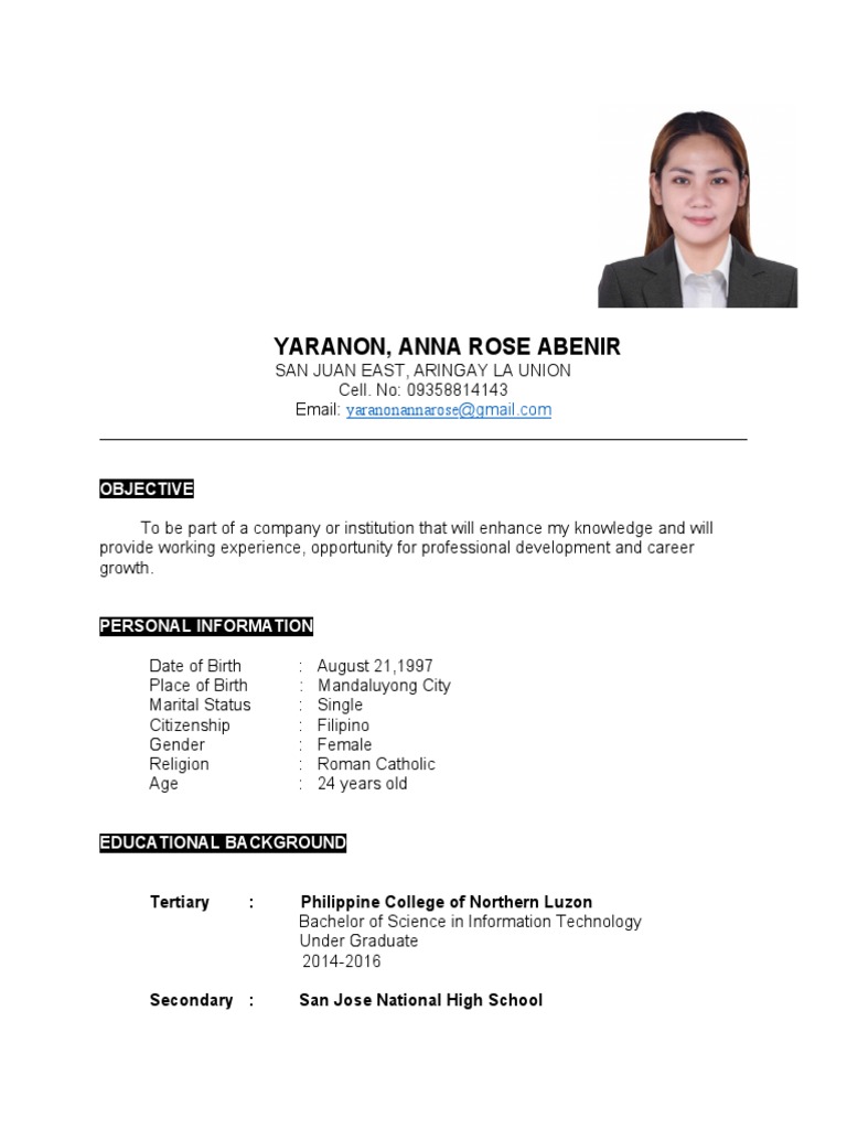 resume sample PDF - 1691128599
