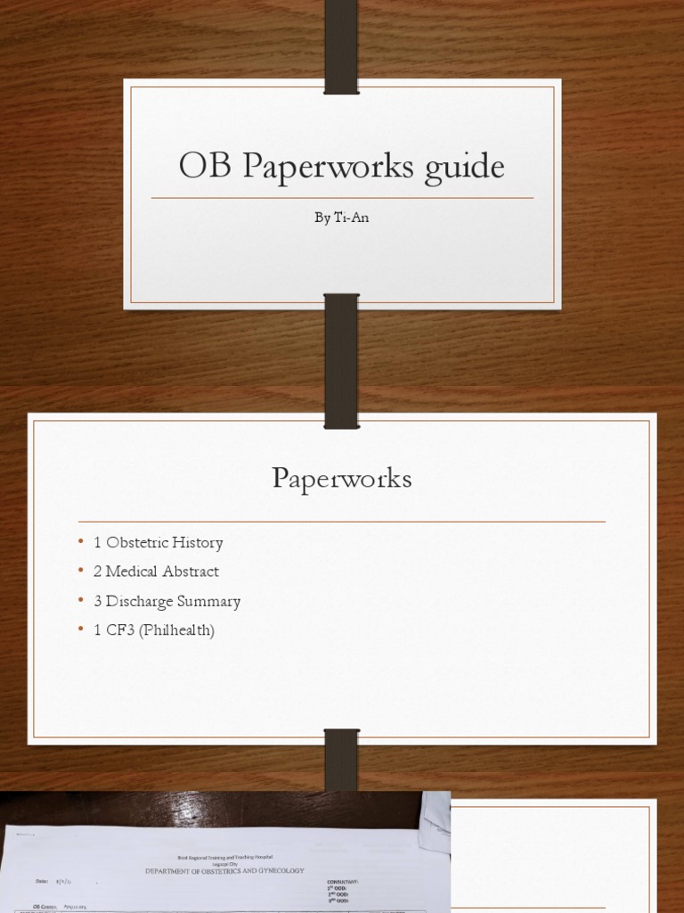 OB Paperwork Guide for Healthcare Staff | PDF | Diseases And Disorders ...
