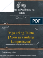 Aralin4 Pagbuo at Paglinang NG Talata