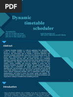 Dynamic Timetable Scheduler: Click To Edit Master Title Style