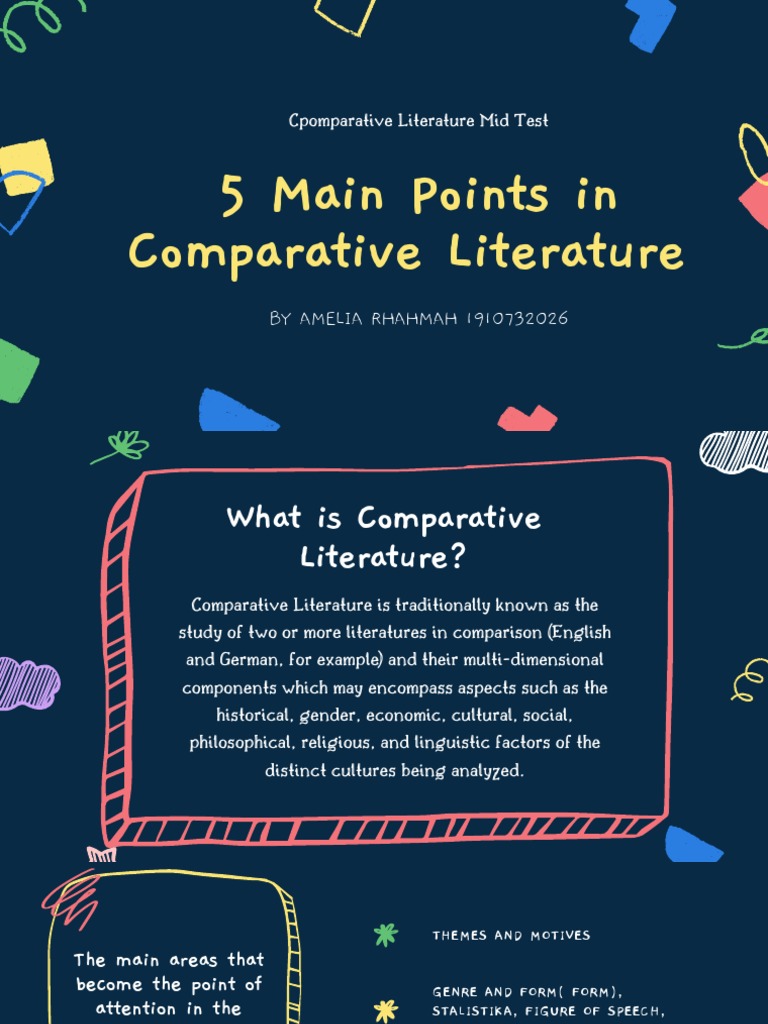 Main Points of Comparative Literature | PDF | Poetry | Theory