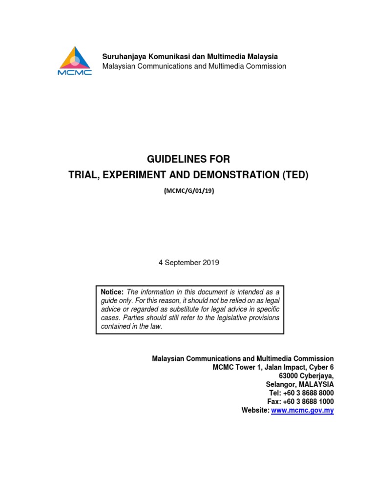 MCMC Guidelines for Trials and Experiments | PDF | Safety | Identity ...