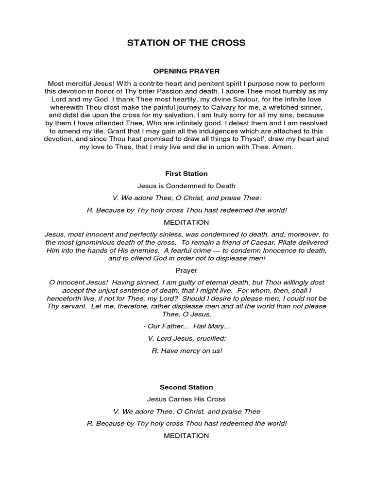 Station Of The Cross Guide