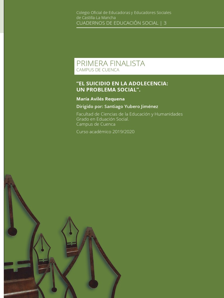 El Suicidio en La Adolescencia. Un Problema Social | PDF | Suicidio ...