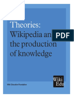 Theories Wikipedia and The Production of Knowledge
