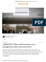TIMELINE - When Will Germany's New Immigration Rules Come Into Force - The Local