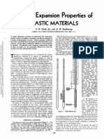 Thermal Expansion Properties of Plastic Materials