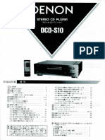 DENON DCD-S10 MANUAL JA