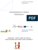 Atendimento e vendas presencial