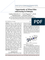 #6 Business Opportunity of Wheel Rim Manufacturing in Ethiopia - 2