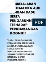 Pembelajaran Matematika Aud Dengan Dadu Serta Pengaruhnya Terhadap Perkembangan Kognitif