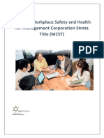 Draft Guide To WORKPLACE SAFETY & HEALTH For MCST