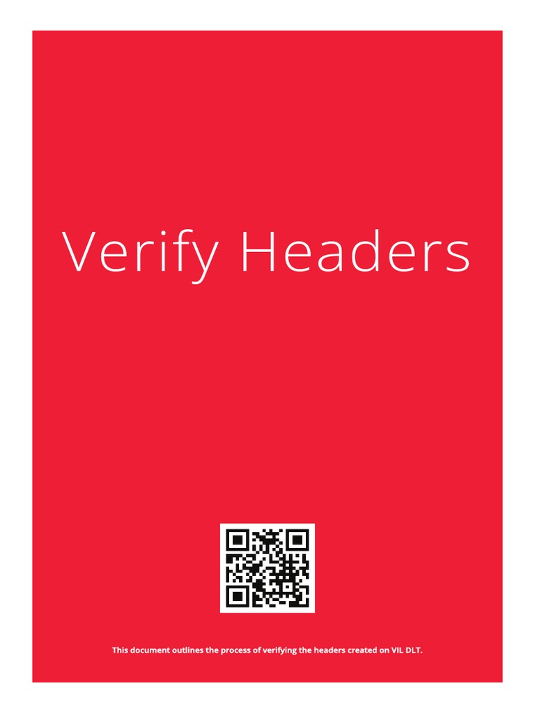 Verify Headers PDF