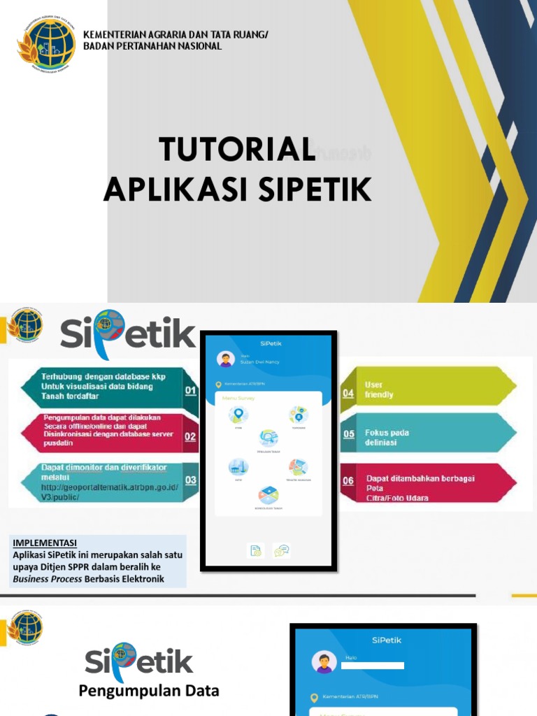 Tutorial Aplikasi SiPetik BPN | PDF