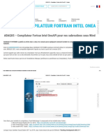 ABAQUS - Compilateur Fortran Intel OneAPI - Keonys