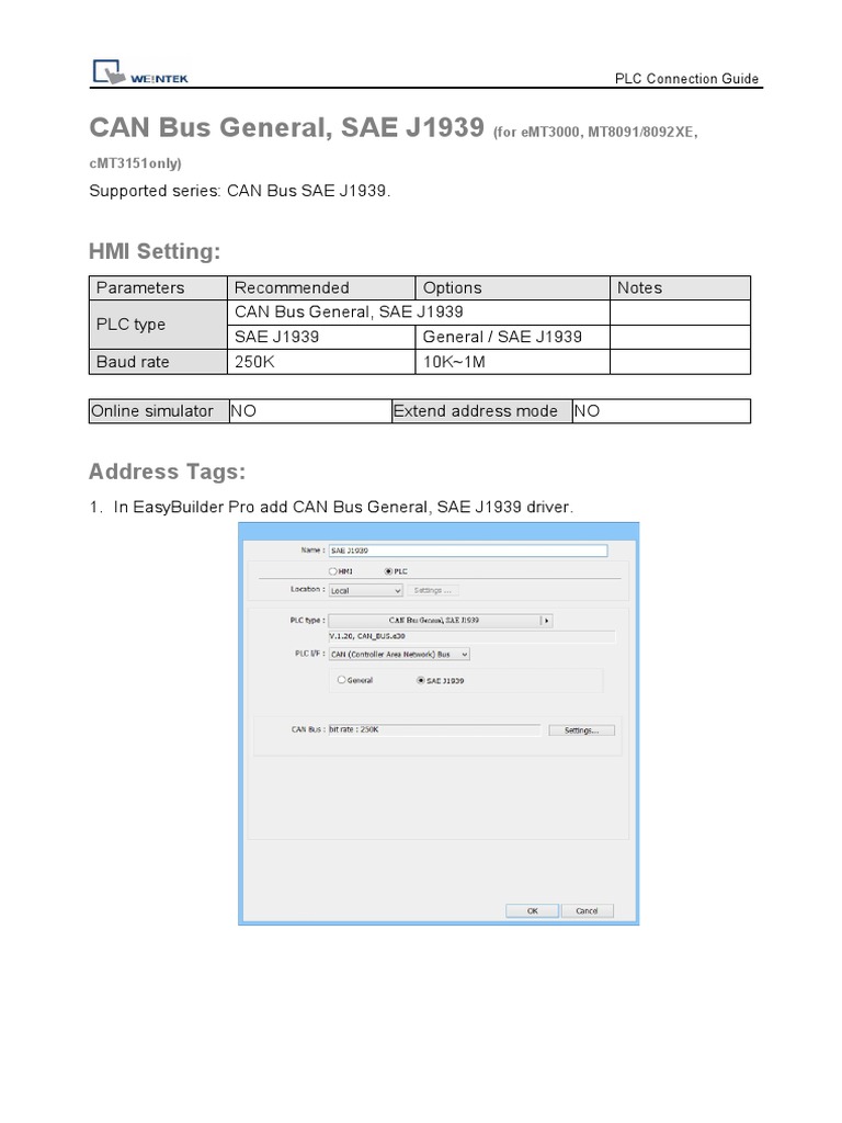 SAE J1939 PLC Connection Guide | PDF | Computer Science | Computer ...