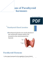 Functions of Parathyroid Hormone