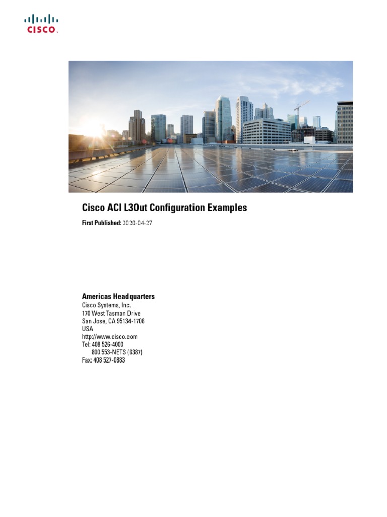 ACI Short Note | PDF | Ip Address | Router (Computing)