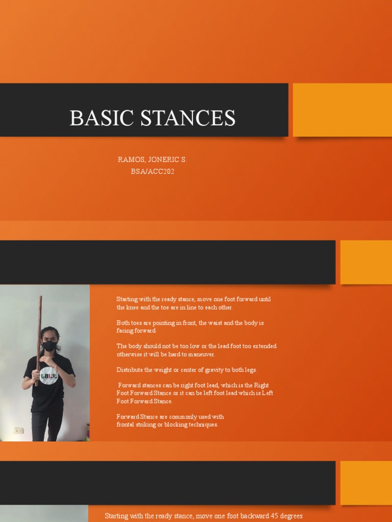 Basic Stances P.E PDF Foot