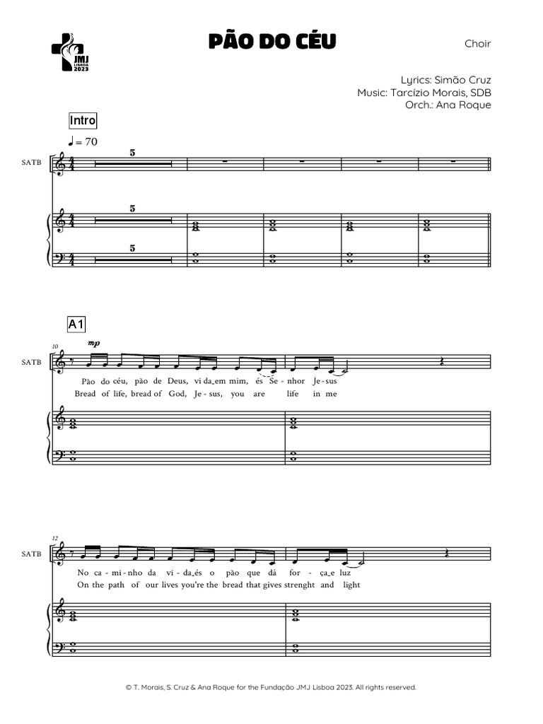 Pão do Céu: Partitura e Letra | PDF | Deuses do submundo