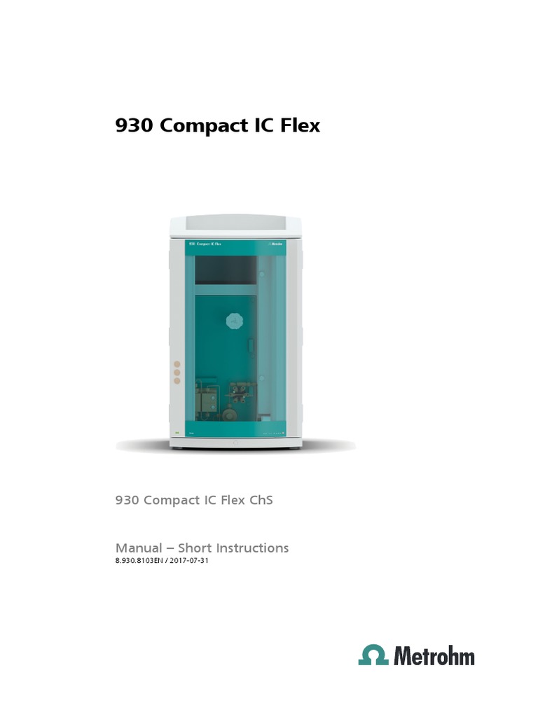 89308103EN Short Instructions 930 Compact IC Flex 29301200 | PDF | Leak ...
