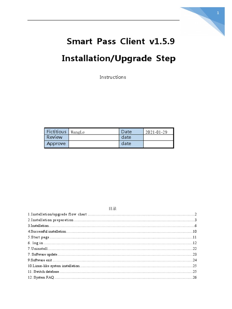 Smart Pass Client Installation Guide | PDF | Installation (Computer ...