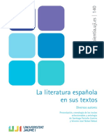 La Literatura Española en Sus Textos
