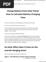 Battery Charging Calculation