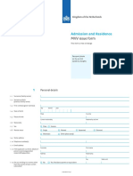 MVV Issue Form