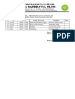 Jadwal Ekstrakurikuler