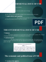 The Enviormental Issue of Csr