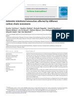 Adhesive Interfacial Interaction Affected by Different Carbon-Chain Monomers