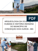 Arqueologia Da Ocupação Humana e História Indígena Do Município de Conceição Dos Ouros - MG