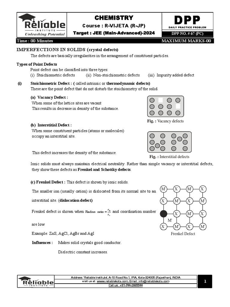 DPP # 67 (R-JP) With Sol. BUD Sir Done | PDF