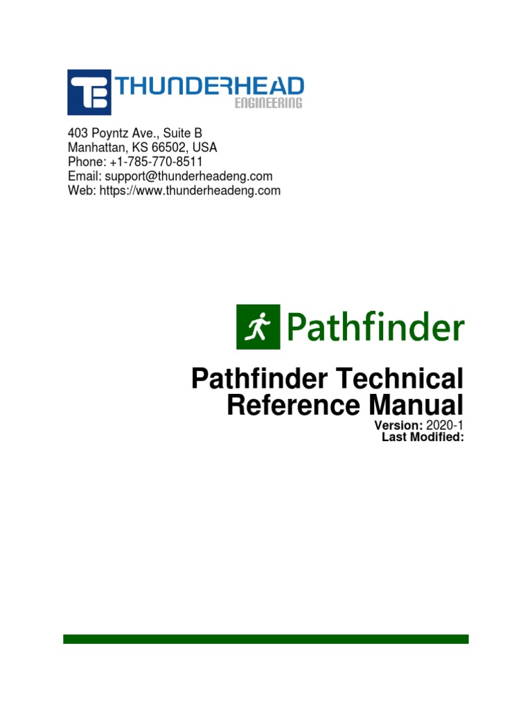 Pathfinder Technical Reference Manual 2020 1 PDF Theoretical