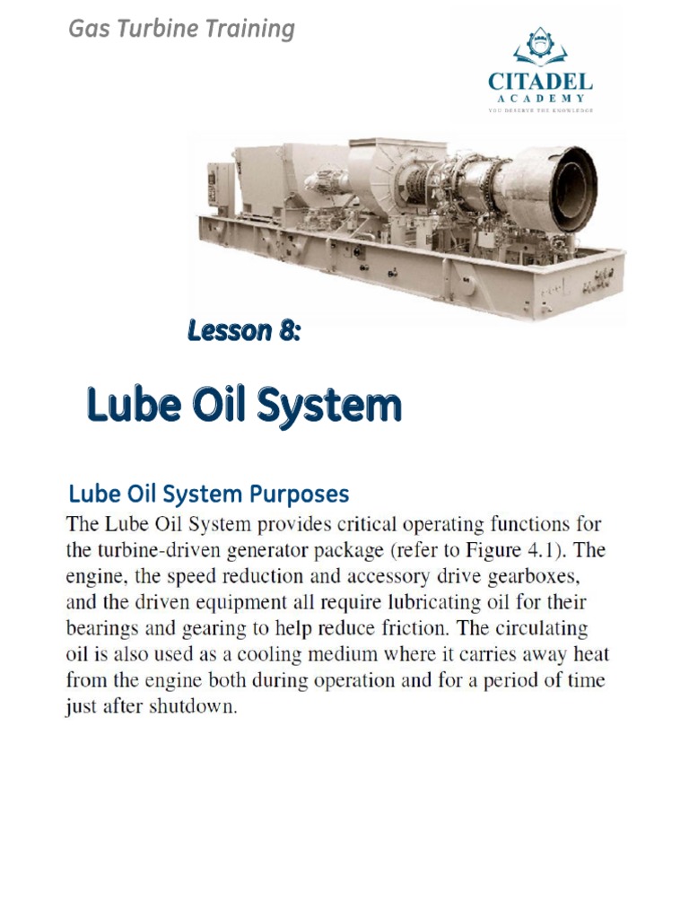 8-Lube Oil System | PDF