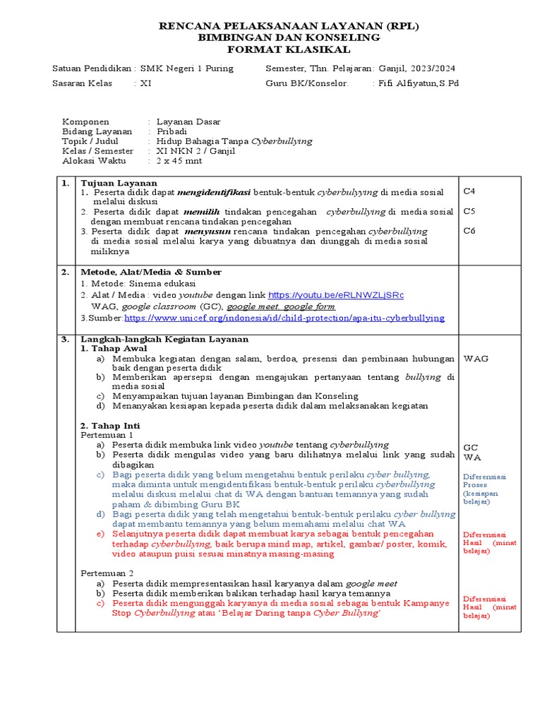 RPL: Hidup Bahagia Tanpa Cyberbullying | PDF