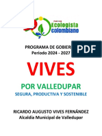 Programa de Gobierno - Ricardo Vives