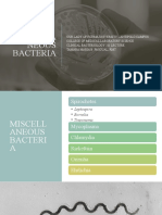 Week 17 - Miscellaneous Bacteria