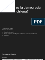 Â¿CÃ Mo Es La Democracia Chilena