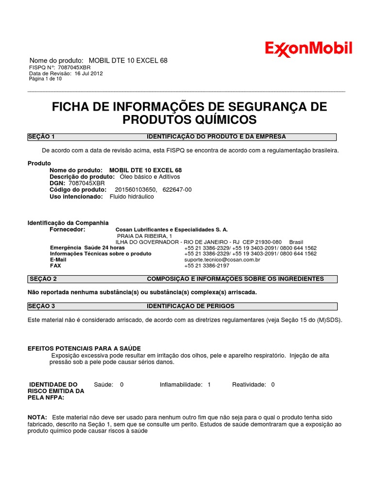Fispq1 mobil dte 10 excel 68 msds 2012 pdf combust o