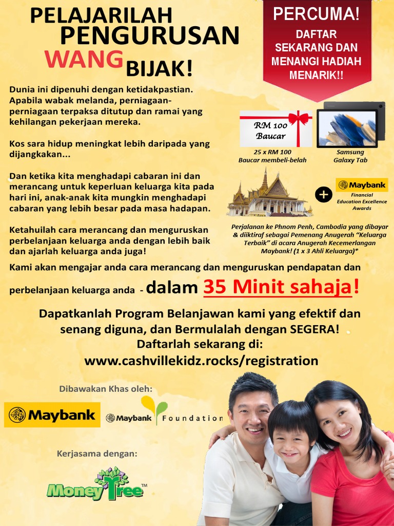 Maybank family budgeting tool e flyer 2024 malaysia bm pdf
