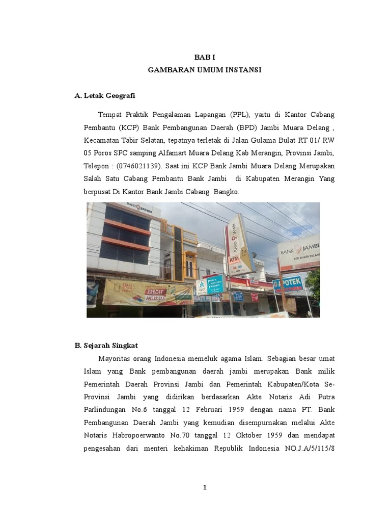 Profil dan Layanan Bank Jambi | PDF | Pengelolaan Keuangan & Uang