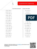 Quadratische Ergänzung Faltblatt