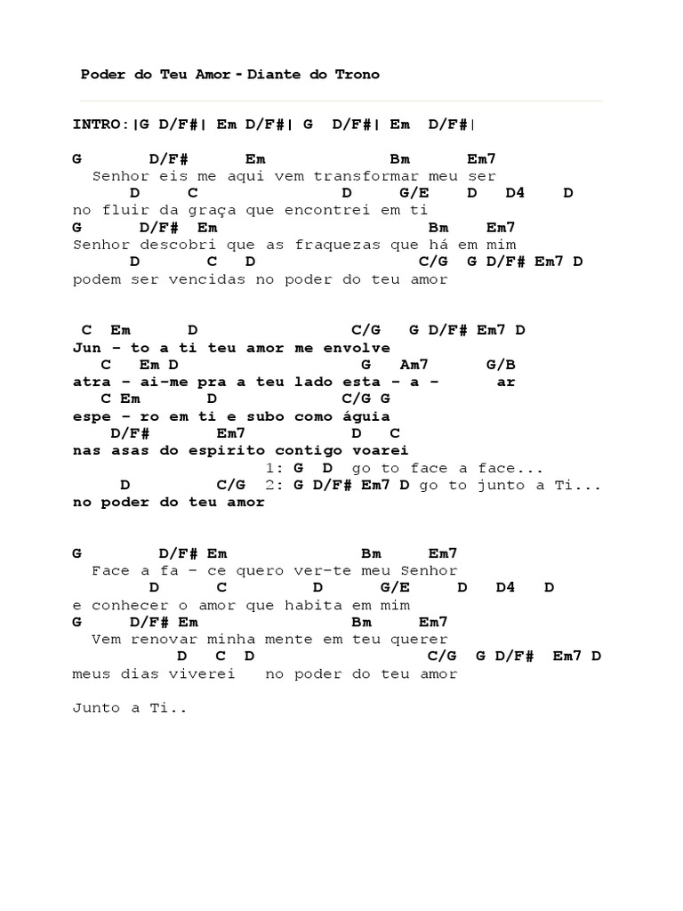 Poder Do Teu Amor Pdf