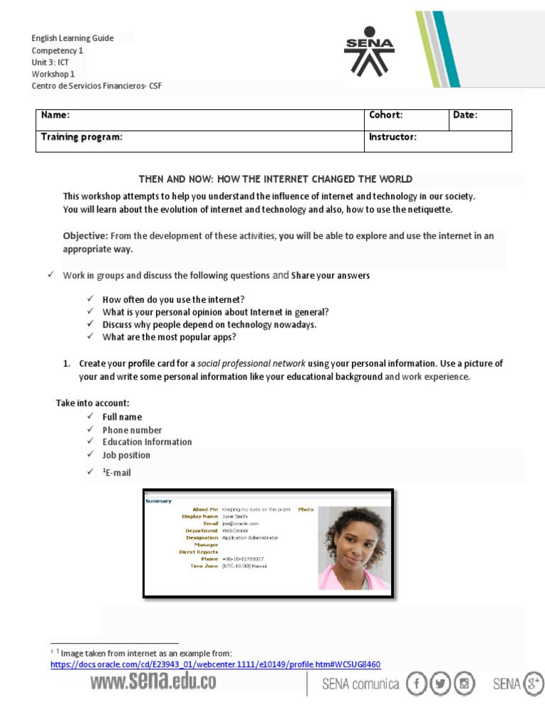 Internet's Impact on Society Workshop | PDF | Educational Technology ...