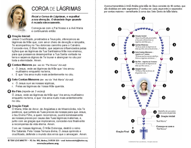 Como Rezar a Coroa das Lágrimas | PDF